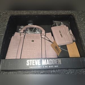 Steve Madden Mauve Crossbody Satchel and Wallet Gift Set